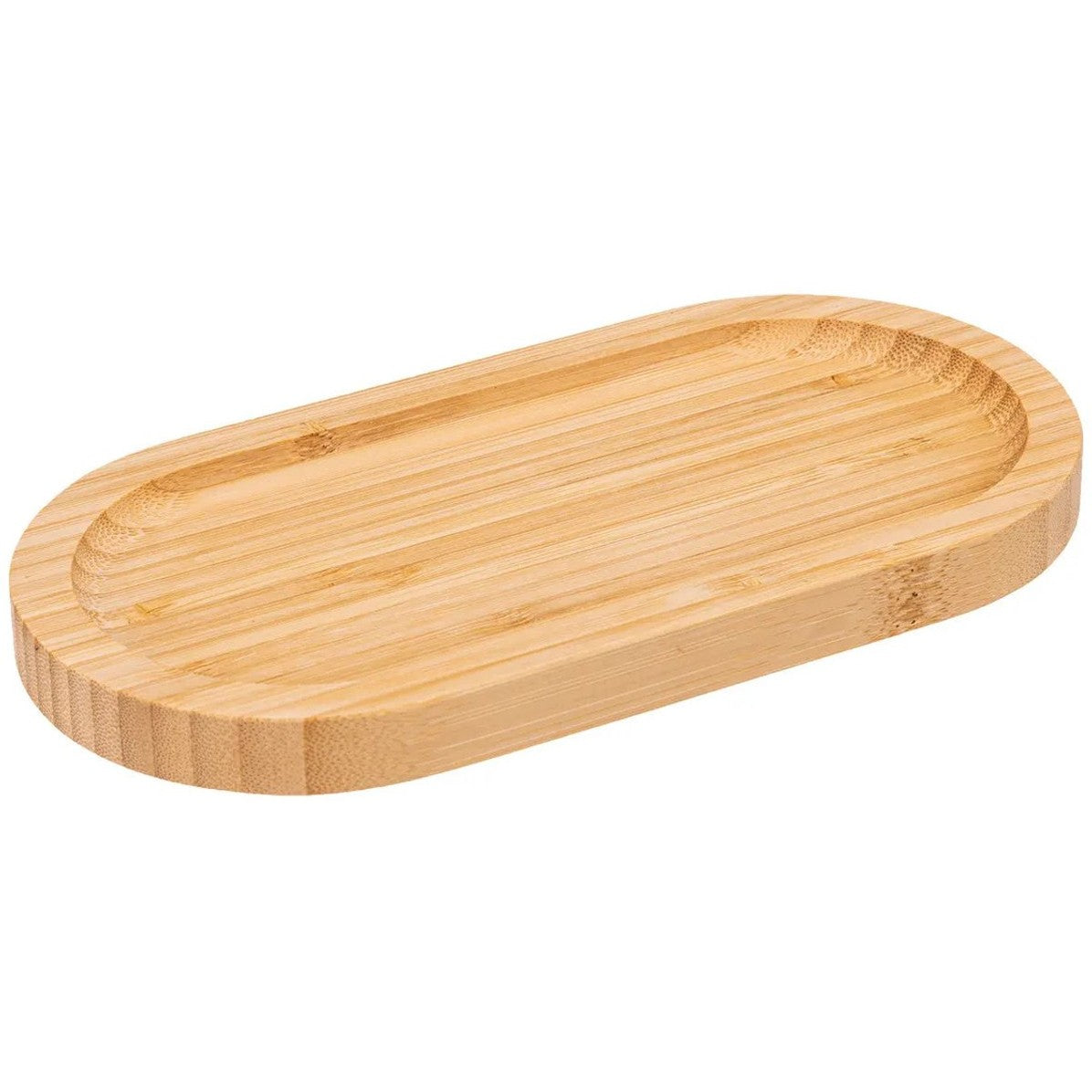 5Five Serveerplankje voor hapjes/fingerfood - 2x - 20 x 10 cm - bamboe hout - borrelplank - tapasplank