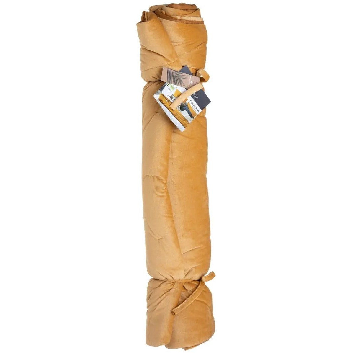 Atmosphera Bedsprei deken Sonia - fluweel okergeel - 80 x 180 cm - polyester - extra dik - plaid