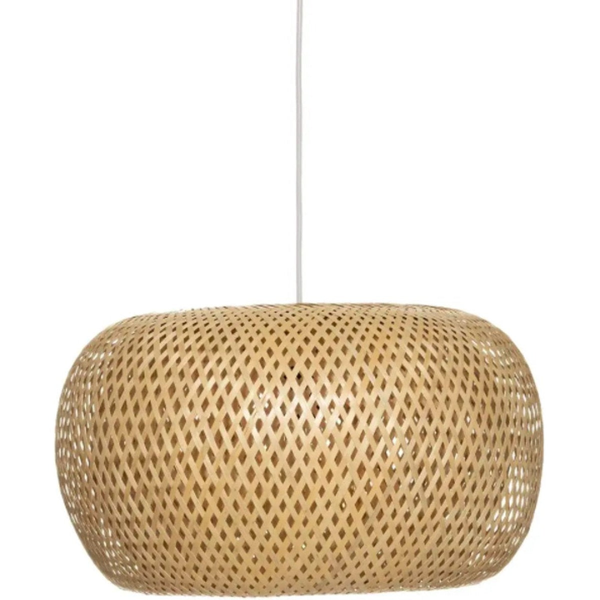 Hanglamp bamboe gevlochten D46 cm