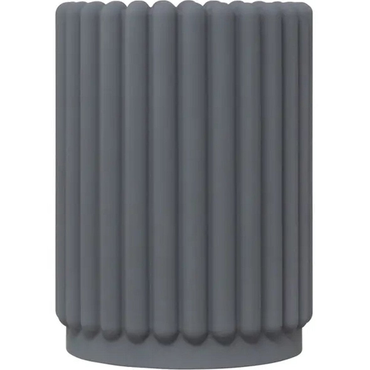 4-delige Grijze Badkamer &amp; Keukenset - Zeepdispenser, Zeepbakje, Tandenborstelhouder en Plateau - Modern Design van Hars - Zeeppomp - Zeepset