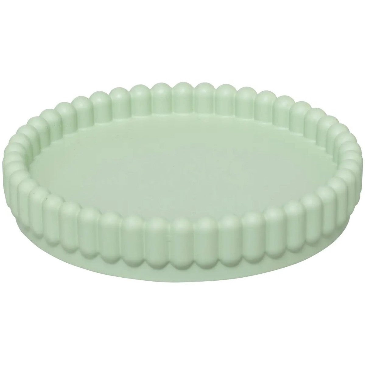 4-delige Lichtgroene Badkamer &amp; Keukenset - Zeepdispenser, Zeepbakje, Tandenborstelhouder en Plateau - Modern Design van Hars - Zeeppomp - Zeepset