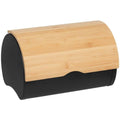 5Five broodtrommel met klep, bamboe en metaal, 32 x 20 x 24 cm