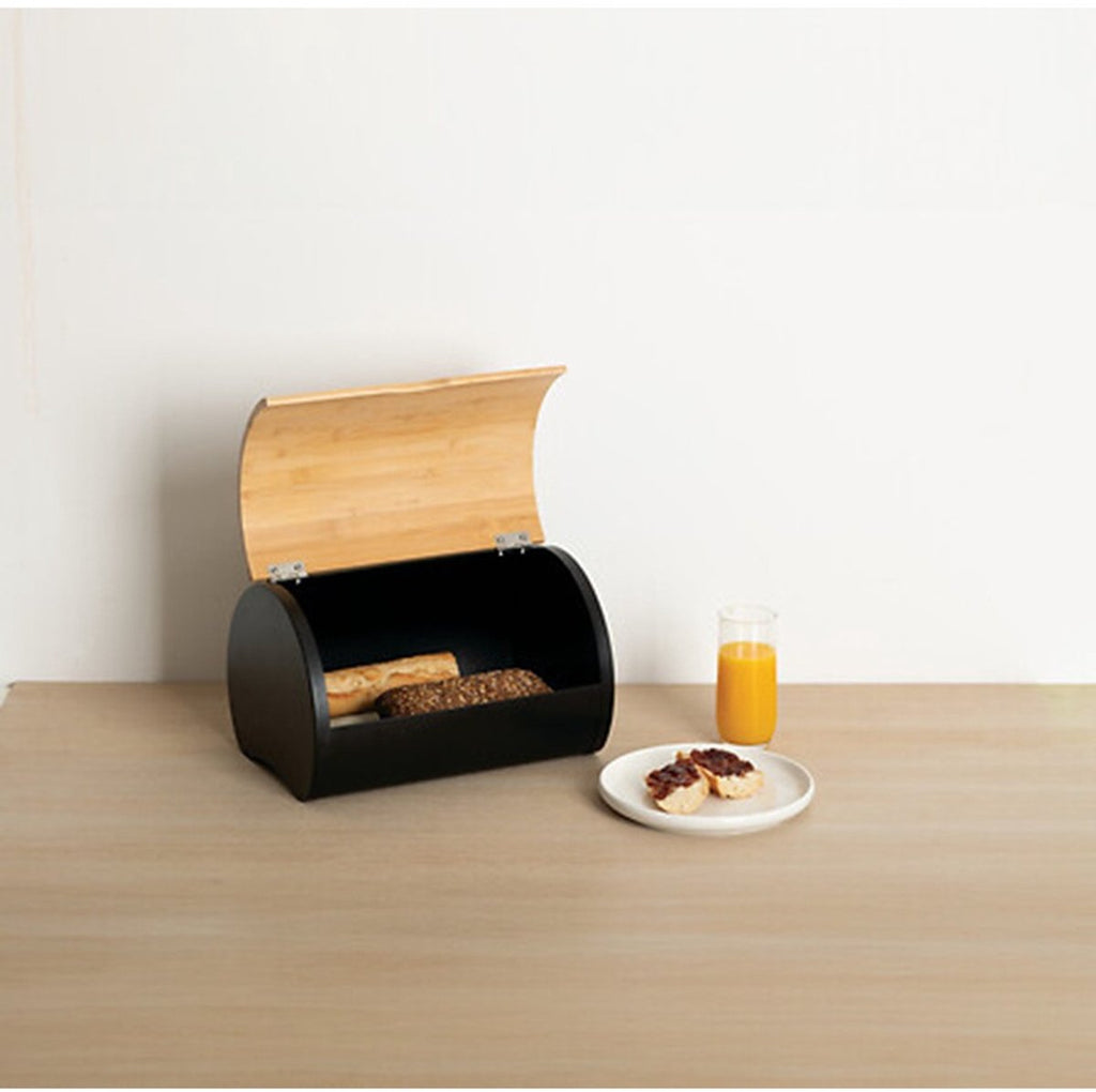 5Five broodtrommel met klep, bamboe en metaal, 32 x 20 x 24 cm (3)