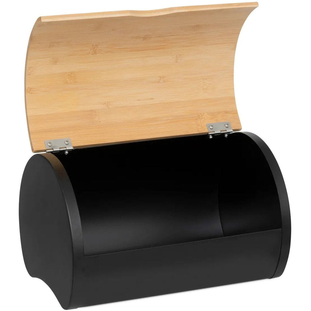 5Five broodtrommel met klep, bamboe en metaal, 32 x 20 x 24 cm (2)