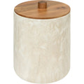 5Five Como afvalemmer met deksel 5 L, marmerlook, beige