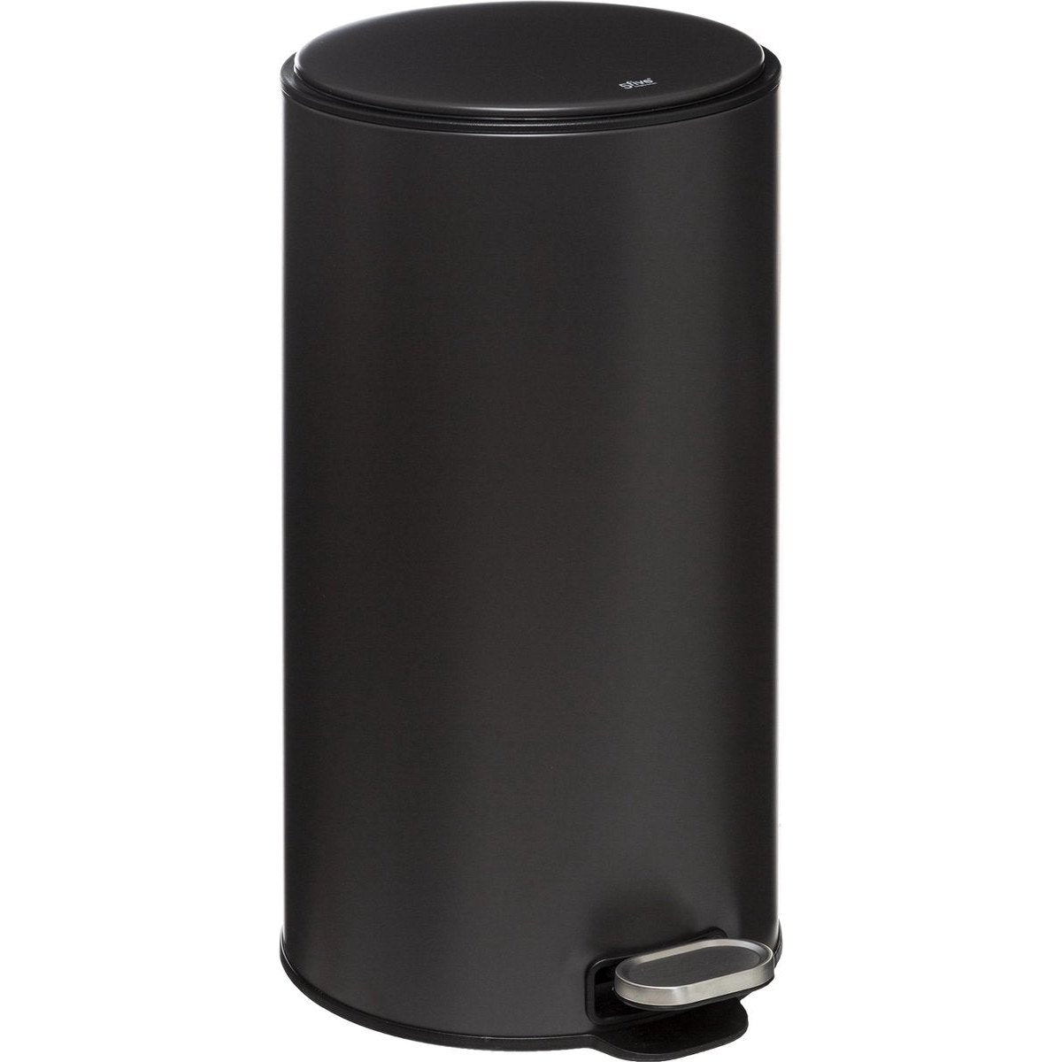5Five Delta afvalemmer 30 L, zwart metaal, soft close
