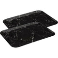 5Five dienbladen Marble, zwart, 33 x 43 cm, set van 2