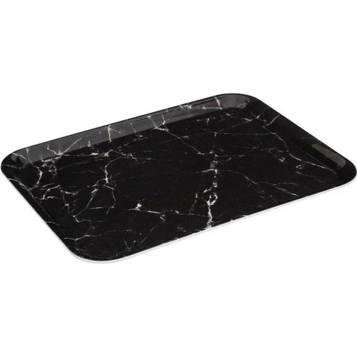 5Five dienblad Marble van melamine, zwart, 33 x 43 cm