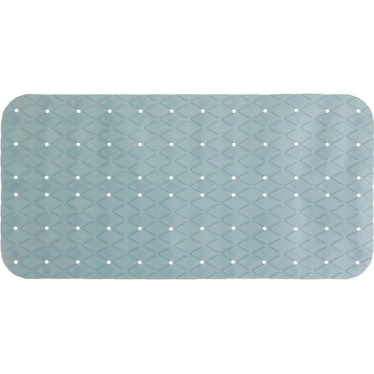 5Five antislip badmat met zuignappen, ijsblauw pvc, 70 x 35 cm