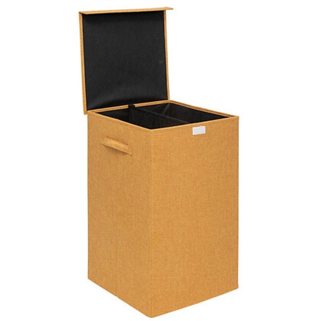 5Five Eureka sorteerwasmand 74 L, okergeel, met klep (6)