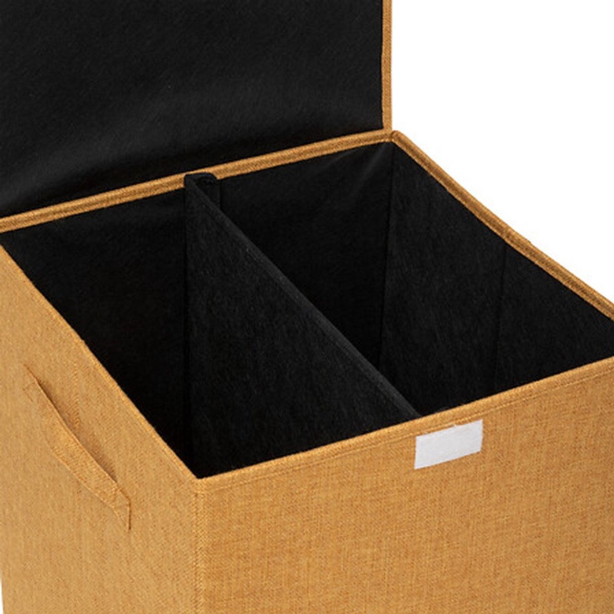 5Five Eureka sorteerwasmand 74 L, okergeel, met klep (4)