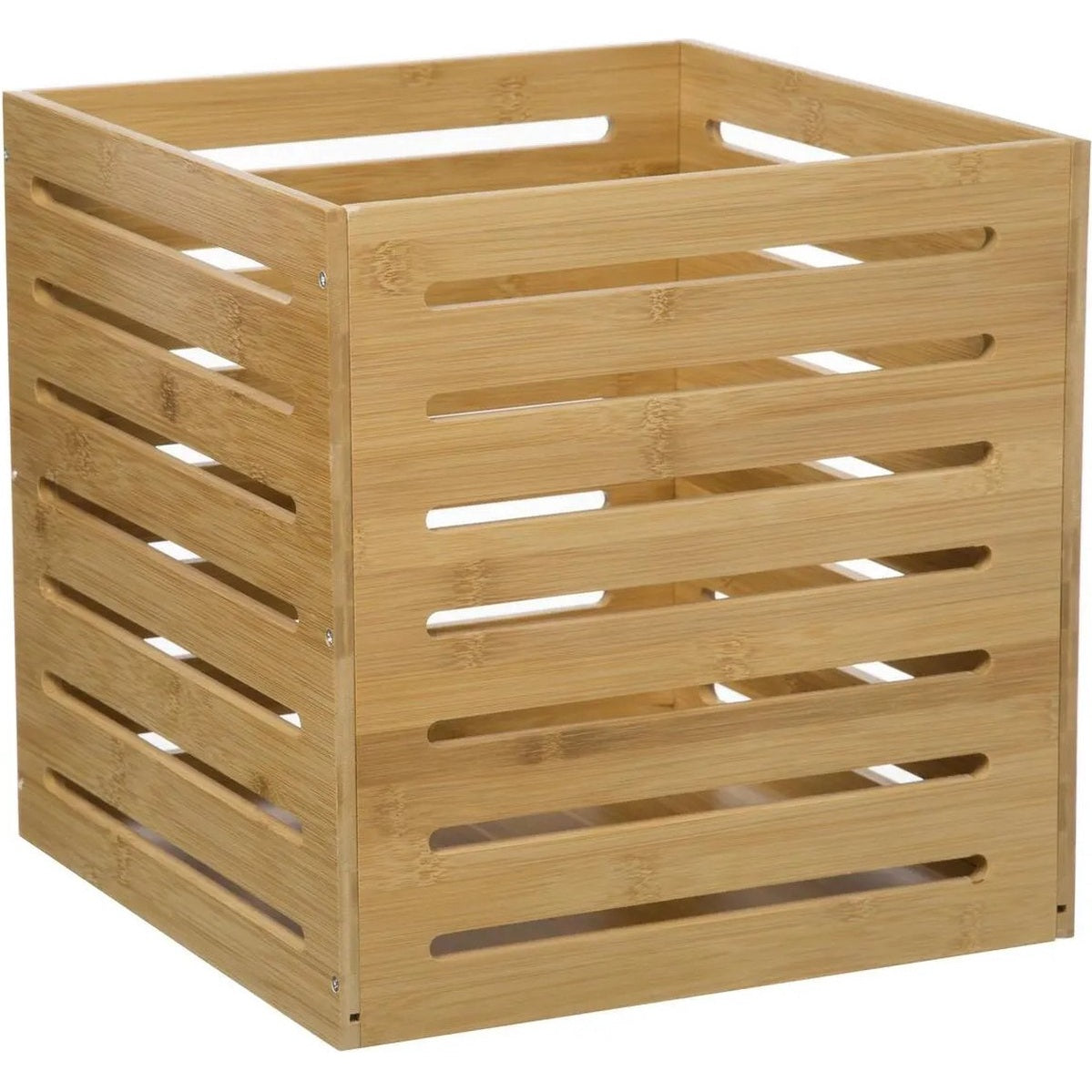 5Five fruitkist van hout, open structuur, 31 x 31 x 31 cm