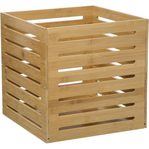 5Five fruitkist van hout, open structuur, 31 x 31 x 31 cm