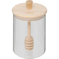 5Five honingpot met lepel, glas en bamboe, 400 ml
