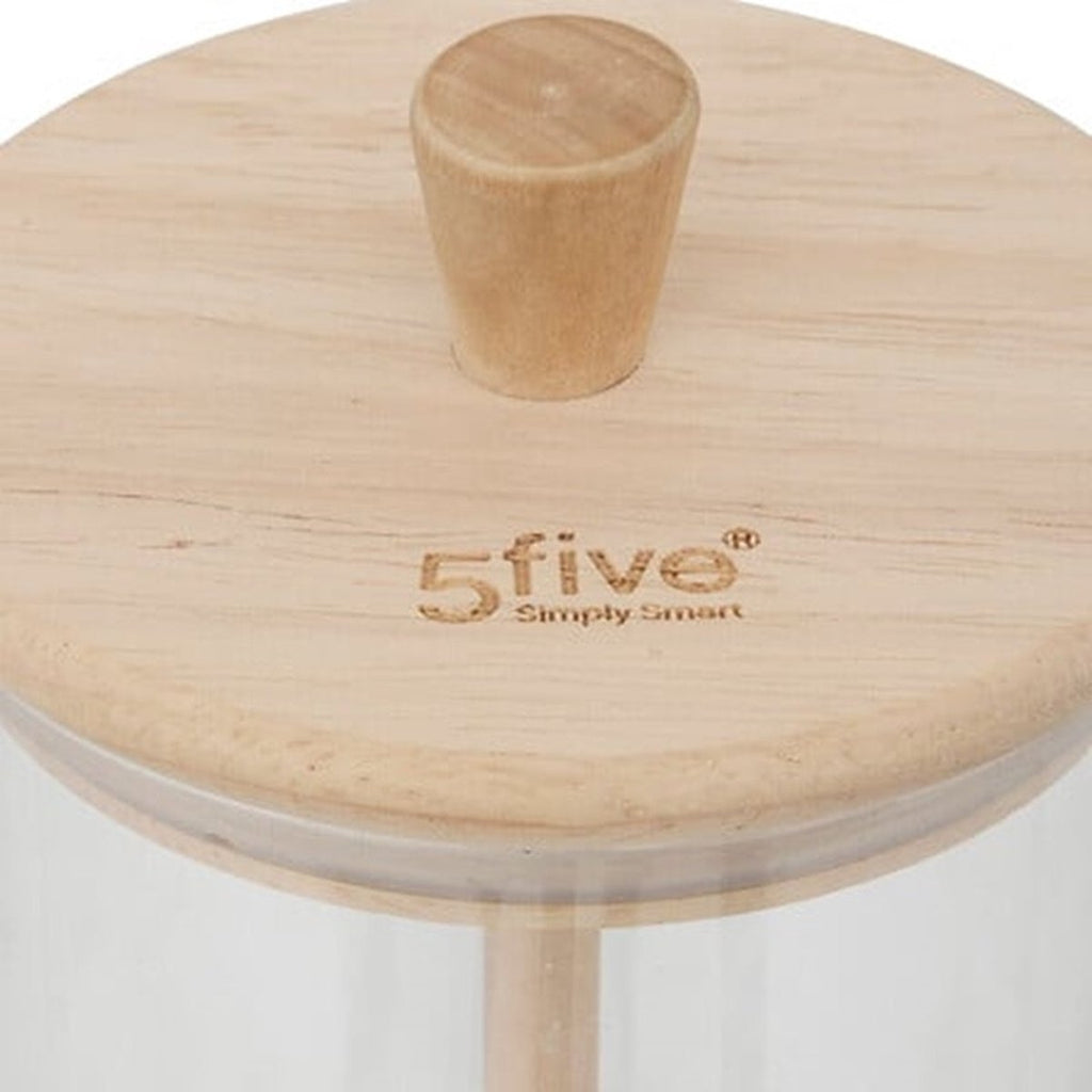 5Five honingpot met lepel, glas en bamboe, 400 ml (3)
