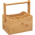 5Five keukengerei-rekje van bamboe, 20 x 14 x 24 cm, met hengsel