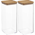 5Five voorraadpotten Berlino 2000 ml, set van 2