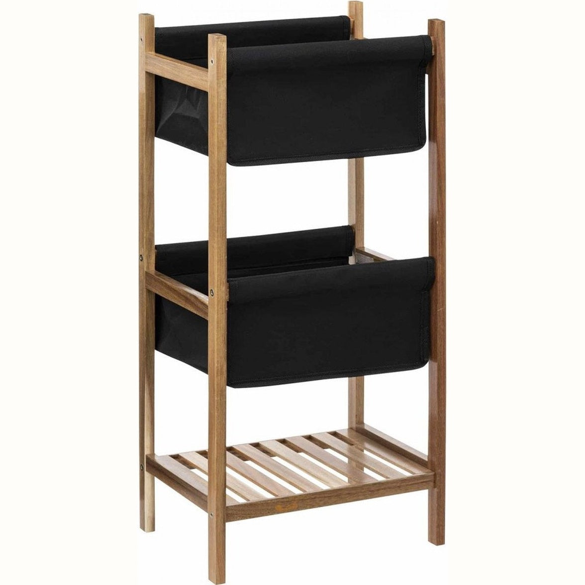 5Five laag badkamermeubel Blackacia, zwart, H 73,2 cm