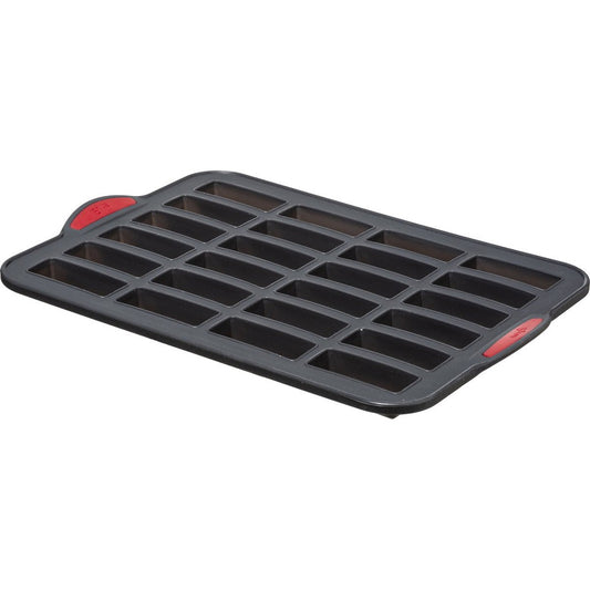 5Five Mini cakes bakken bakvorm/bakblik - 33 x 23 cm - voor 24x stuks - Siliconen/ijzer