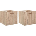5Five opbergmanden 2 stuks, lichtbruin, 31 x 31 x 31 cm