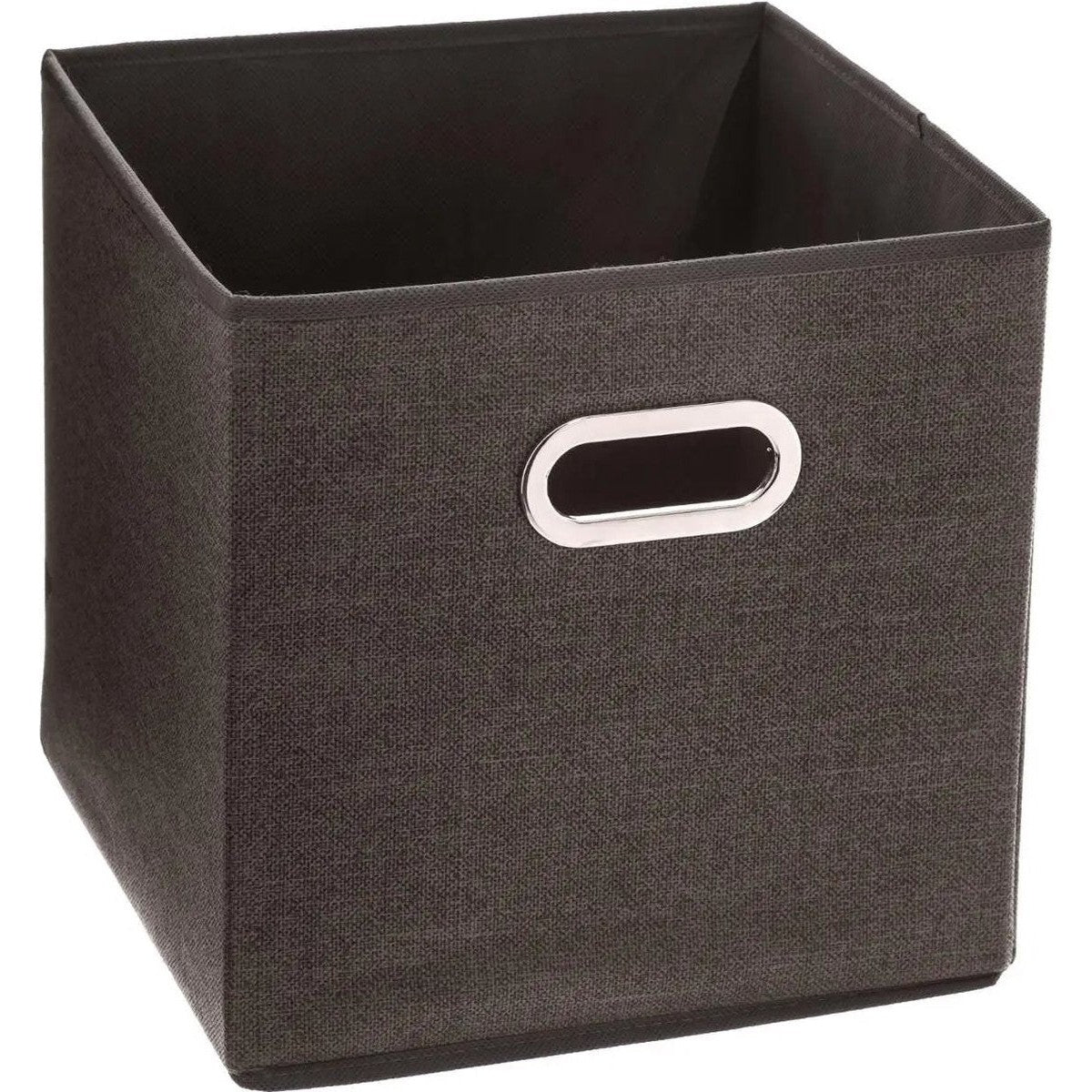 5Five Opbergmand/kastmand bruin - linnen - 29 liter - 31 x 31 x 31 cm - Opbergbox - Vakkenkast manden