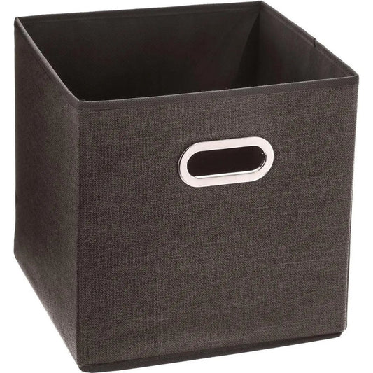 5Five Opbergmand/kastmand bruin - linnen - 29 liter - 31 x 31 x 31 cm - Opbergbox - Vakkenkast manden
