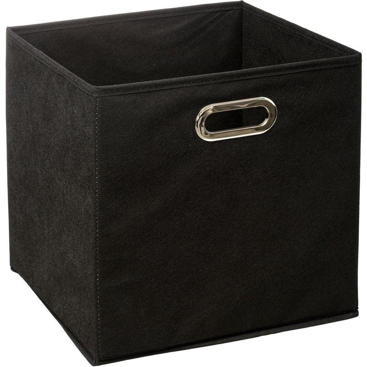 5Five opbergmand van linnen, zwart, 29 L, 31 x 31 x 31 cm