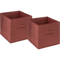 5Five opbergmanden bordeauxrood, set van 2, 31 x 31 x 31 cm, 29 L