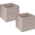 5Five opbergmanden beige, 31 x 31 x 31 cm, 29 L, set van 4