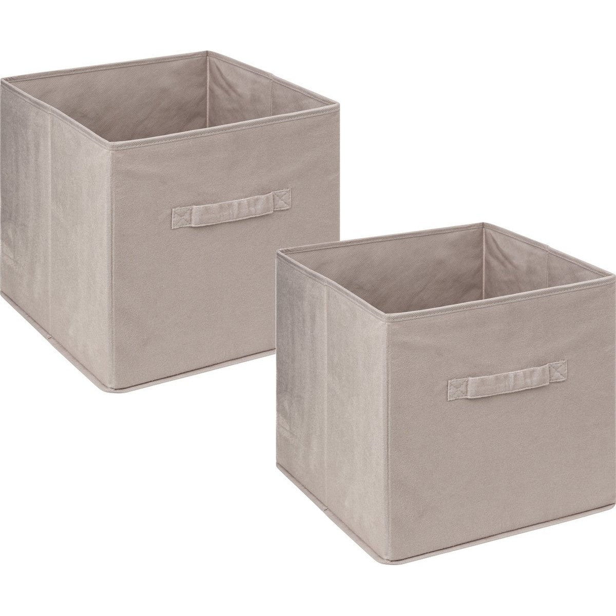 5Five opbergmanden beige, 31 x 31 x 31 cm, 29 L, set van 4