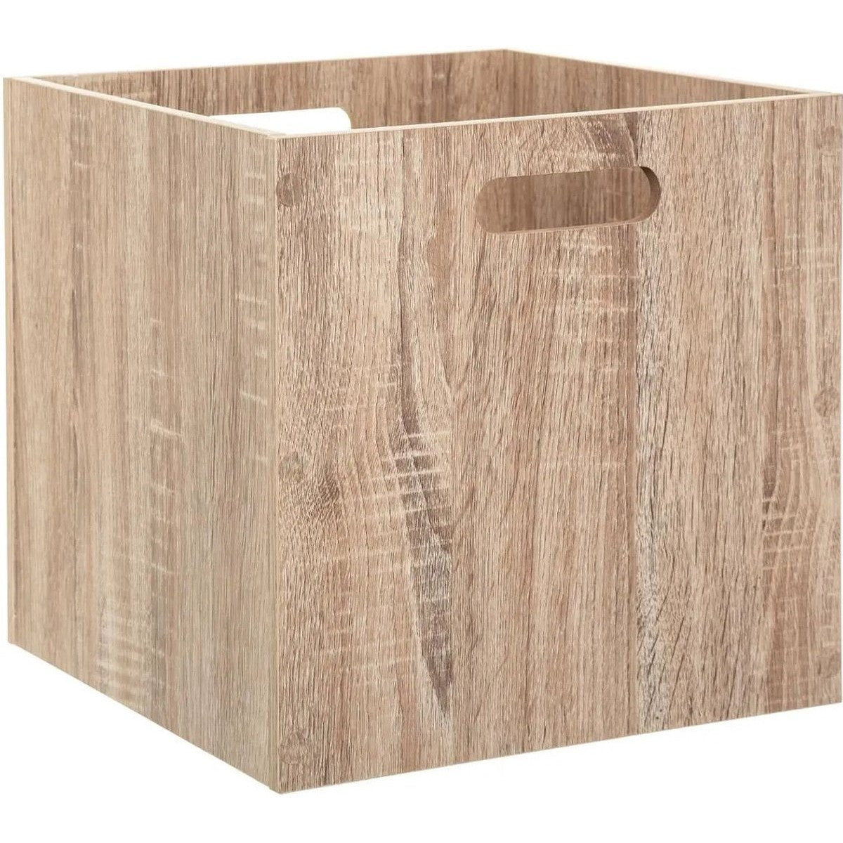 5Five Opbergmand/kastmandje - Naturel - 31 x 31 x 31 cm - 29 liter - Vakkenkast manden - Hout - Opvouwbaar - Kisten