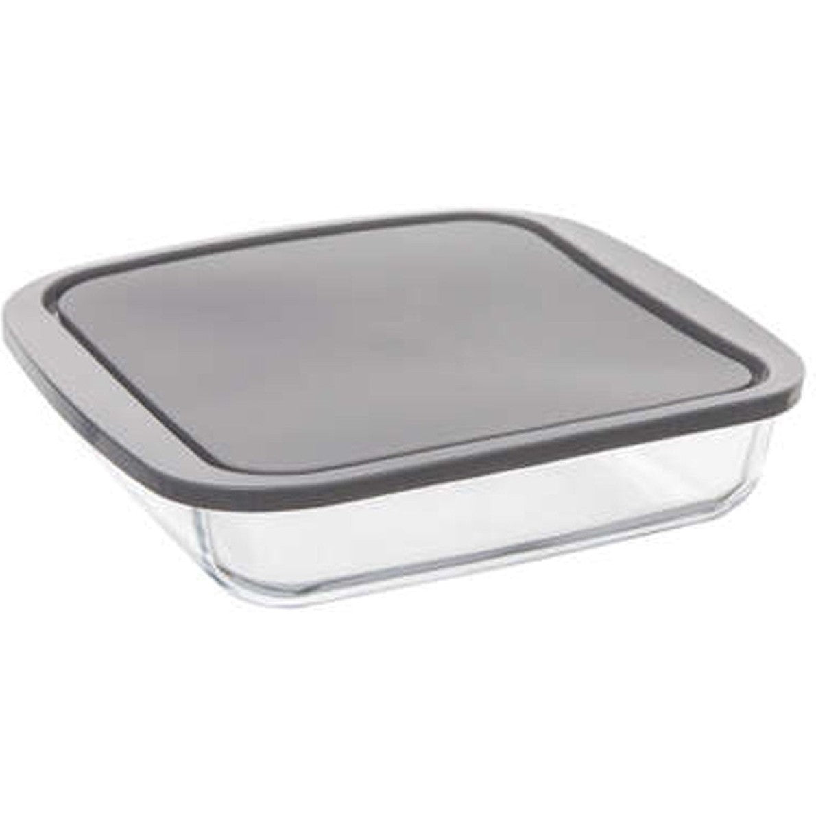 5Five ovenschaal met deksel, glas, 1,8 L, 22 x 22 x 5 cm