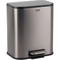 5Five pedaalemmer met soft close, grijs, 50 L