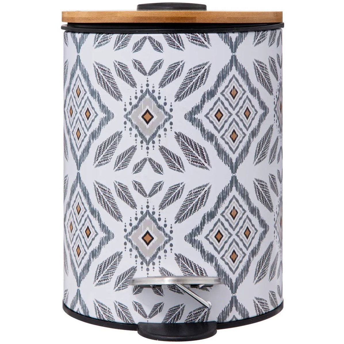 5Five Mystic pedaalemmer 3 L, metaal, wit en grijs, soft-close (7)