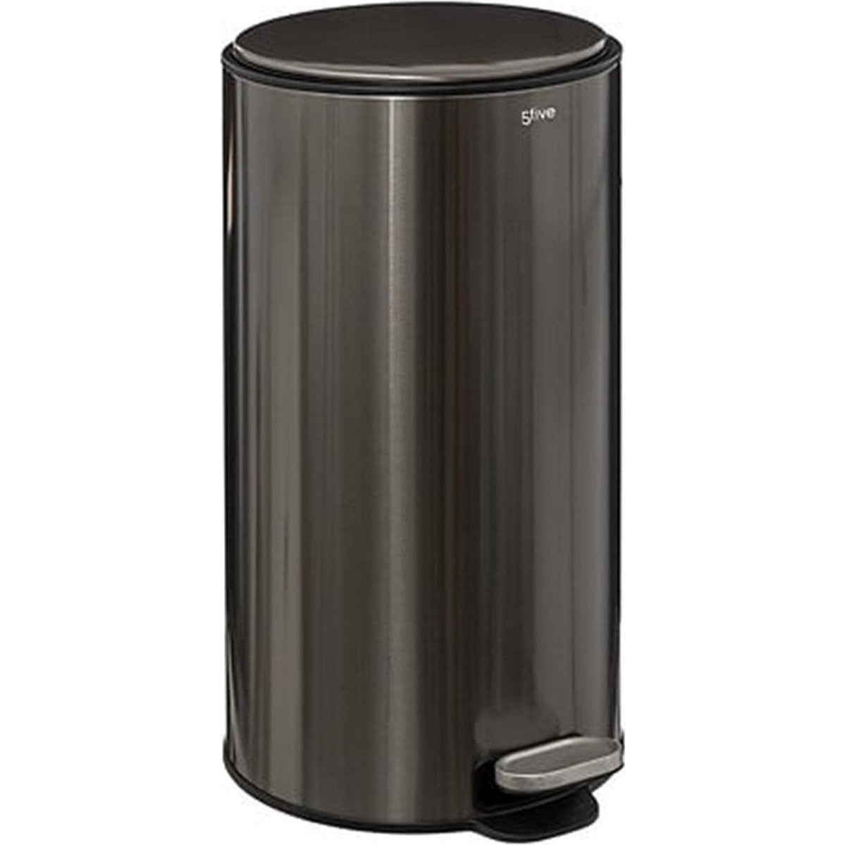 5Five pedaalemmer Delta, titanium rvs, 30 L, 39 x 33 x 62 cm