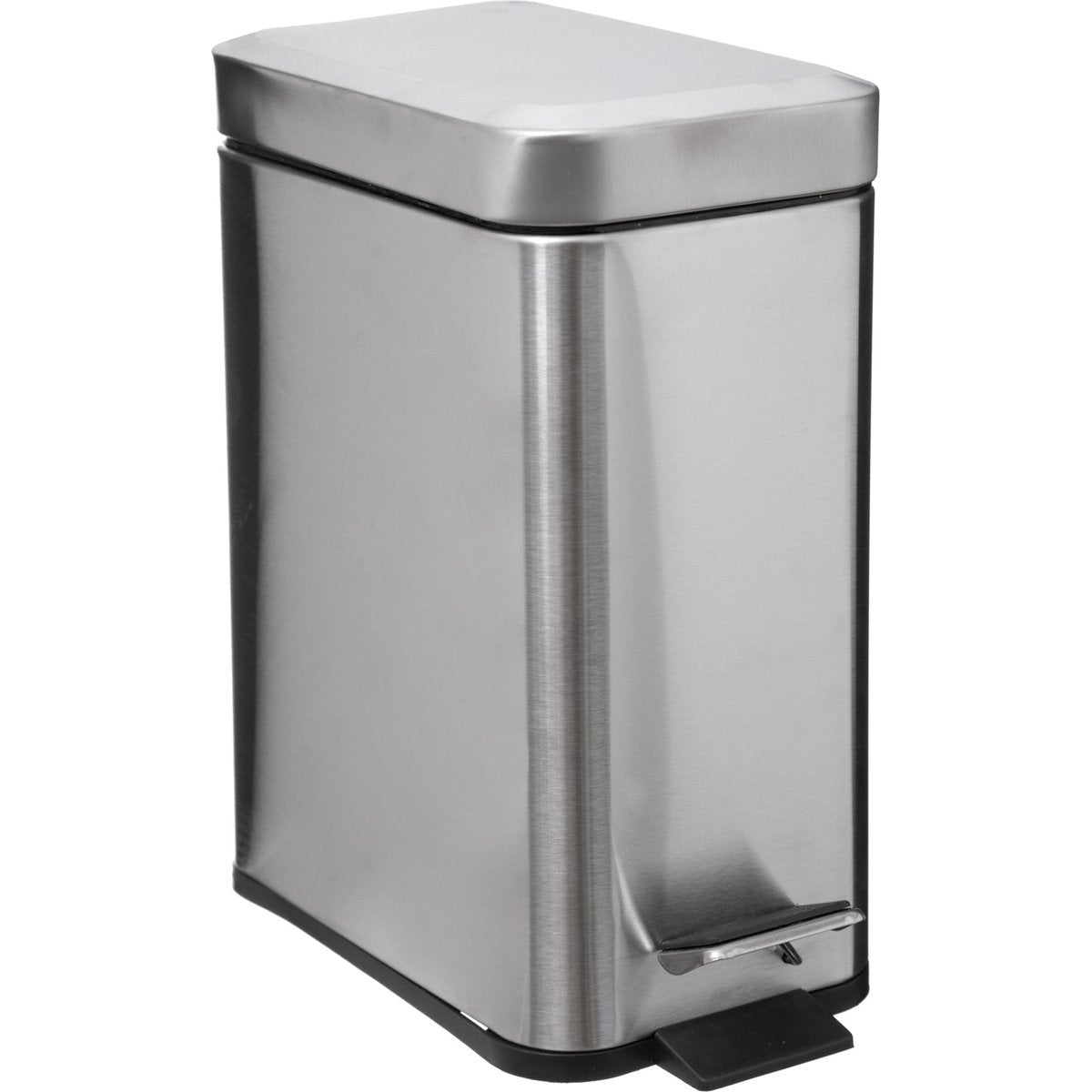 5Five pedaalemmer zilver rvs 5 L, 14 x 29 x 30 cm