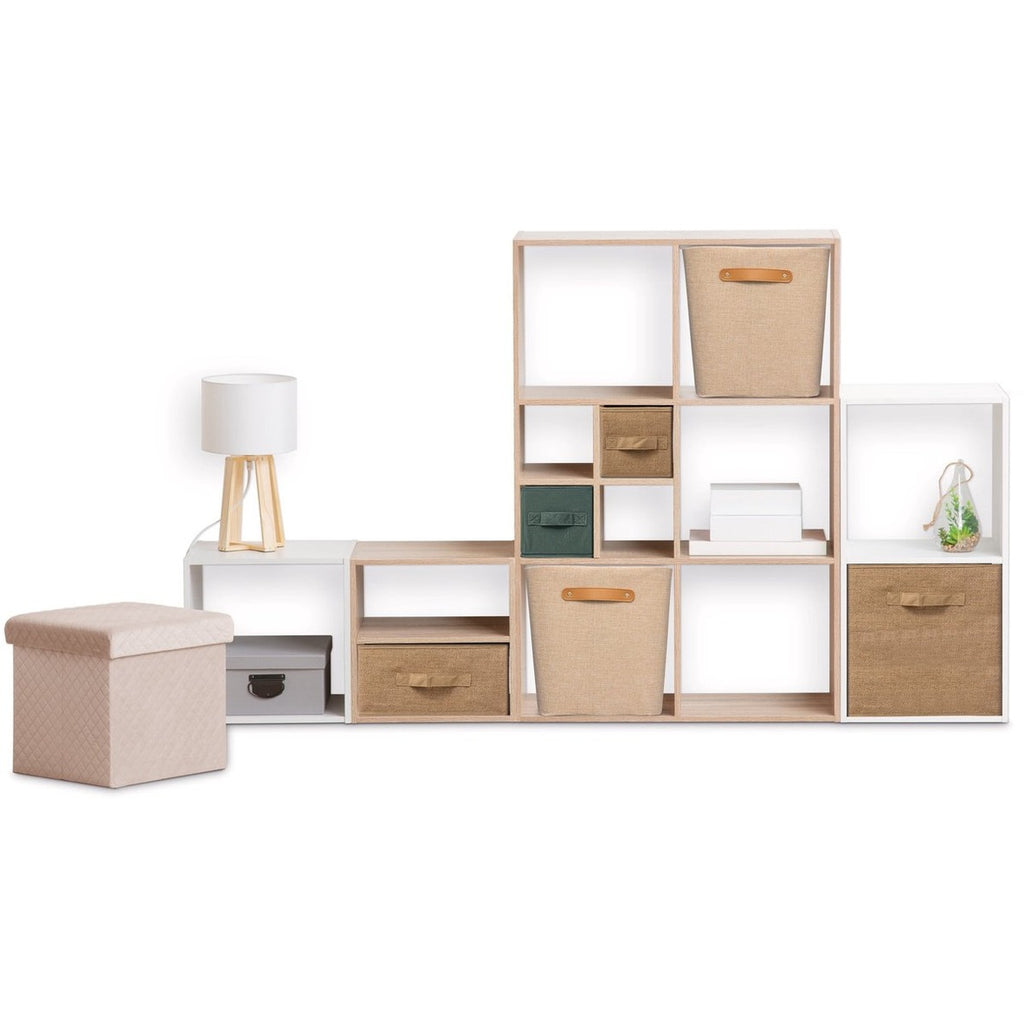 5Five Roundy opbergmand polyester, 31 x 31 x 31 cm, beige (2)