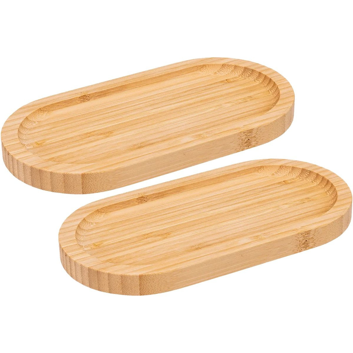 5Five serveerplankjes van bamboe, 20 x 10 cm, set van 2