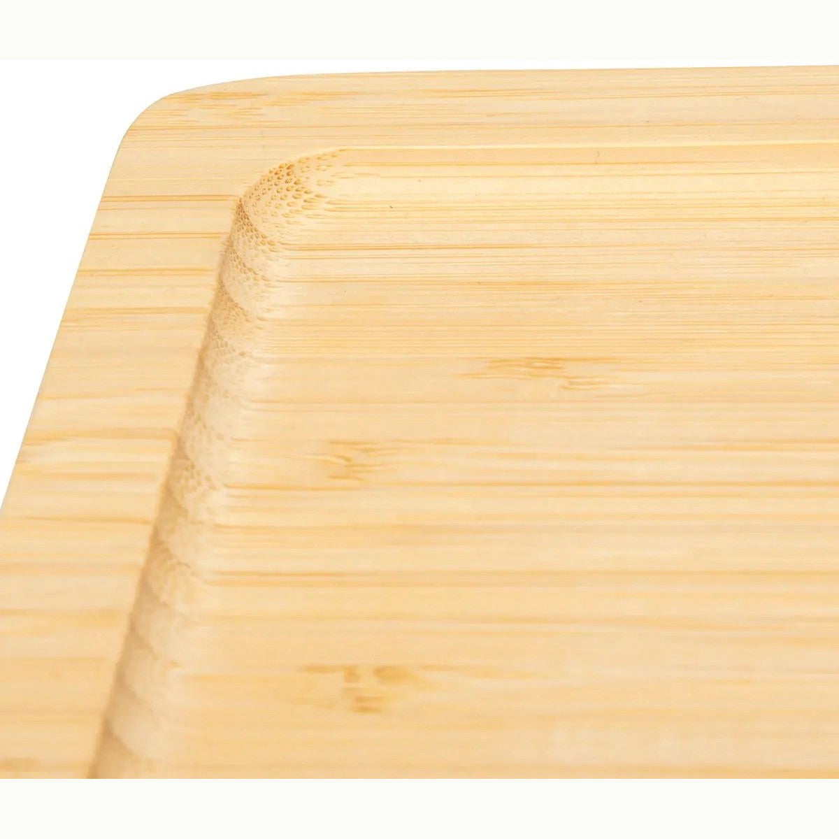 5Five Serveerplankje voor hapjes/fingerfood - 2x - 30 x 30 cm - bamboe hout - borrelplank - tapasplank