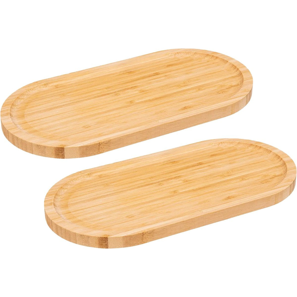 5Five serveerplankjes van bamboe, 30 x 15 cm, set van 2