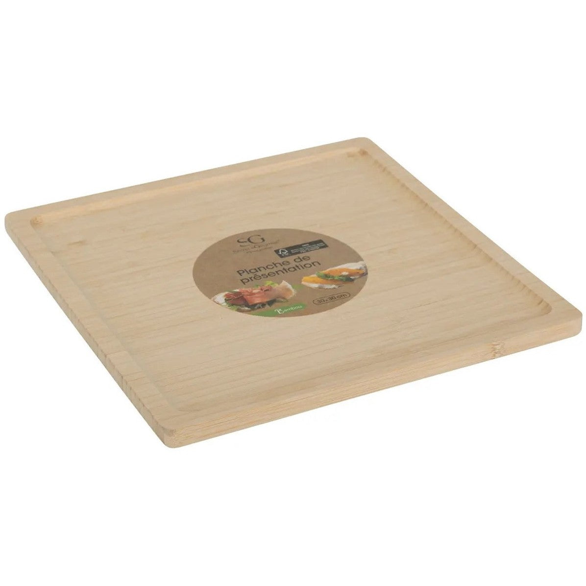 5Five serveerplankjes van bamboe, 30 x 30 cm, set van 2 (5)