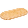 5Five Serveerplankje voor hapjes/fingerfood - 30 x 15 cm - bamboehout - borrelplank - tapasplank
