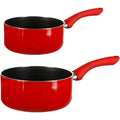 5Five steelpannen rood, Ø 18 en 20 cm, set van 2, inductie