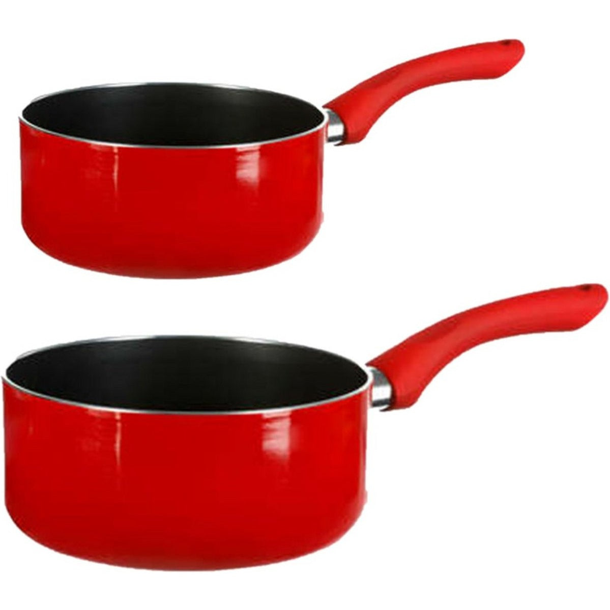5Five steelpannen rood, Ø 18 en 20 cm, set van 2, inductie