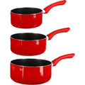 5Five steelpannen set van 3, Ø 16/18/20 cm, rood