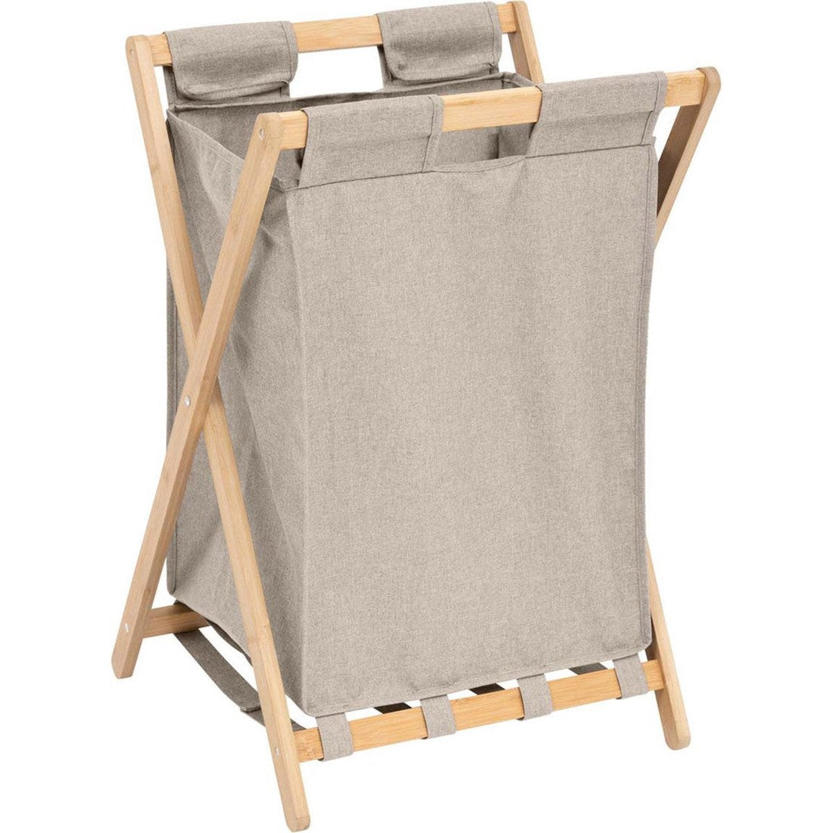 5Five Tidybox opvouwbare wasmand 50 L, grijs, 46 x 36 x 68 cm