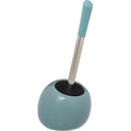 5Five toiletborstel in houder, ijsblauw, polyresin en rvs, 35 cm