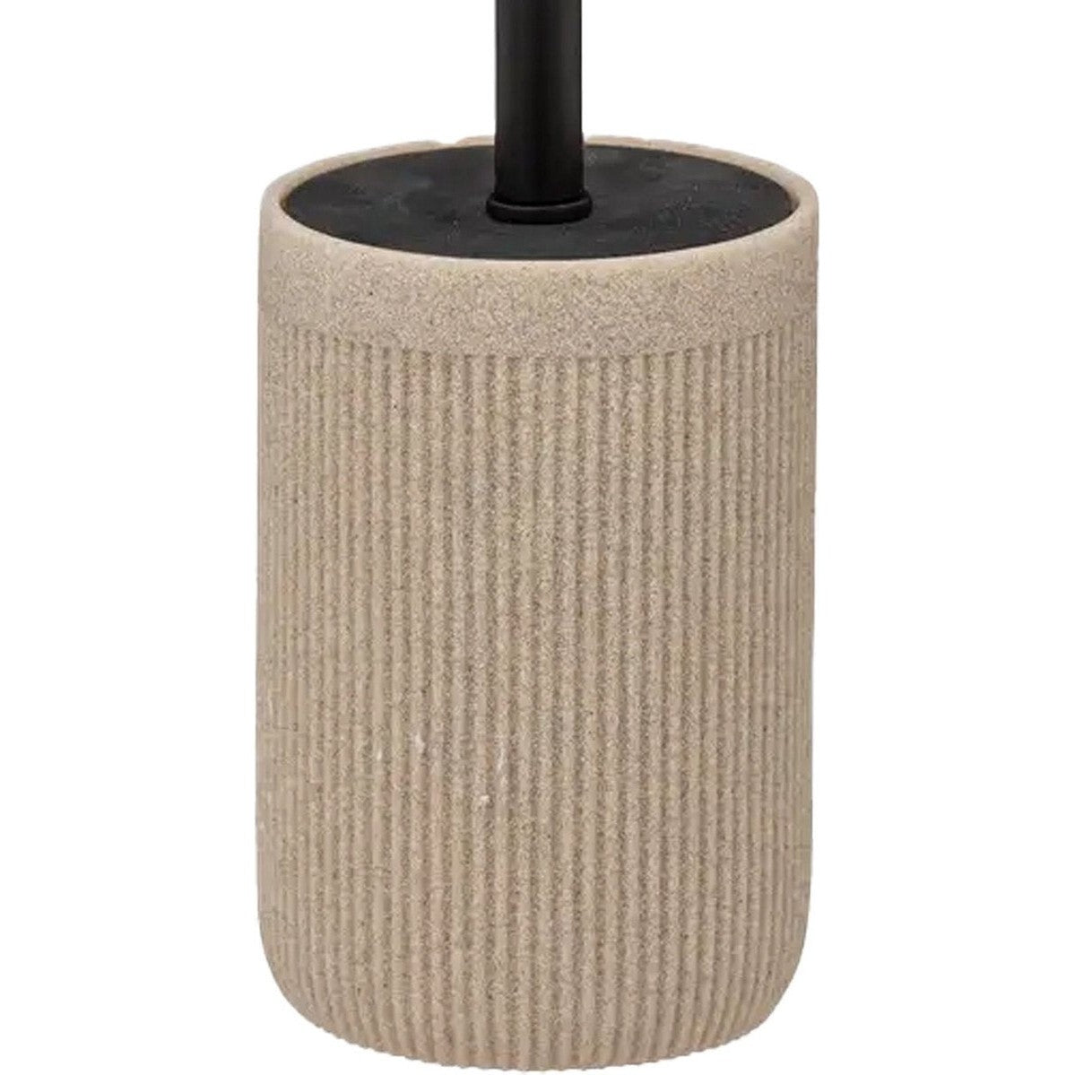 5Five toiletborstel in houder Onyx, beige/zwart, 40 cm