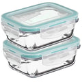 5Five glazen vershoudbakjes met deksel, set van 2, 540 ml