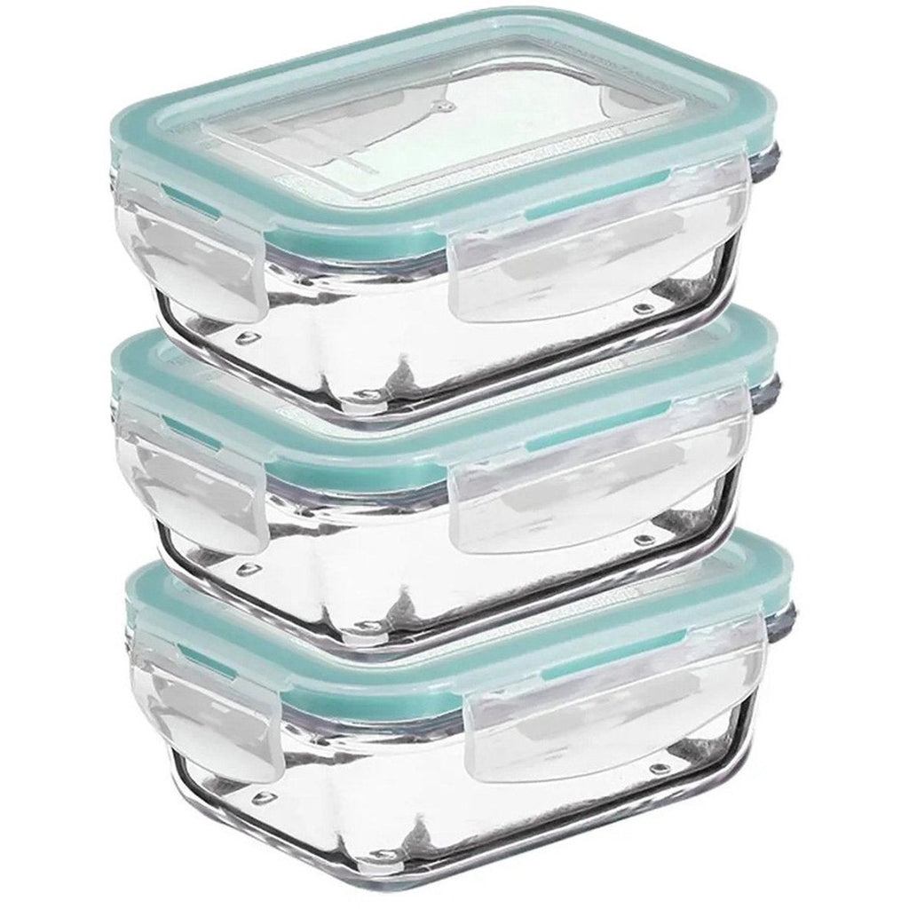 5Five glazen vershoudbakjes met deksel, set van 3, 330 ml